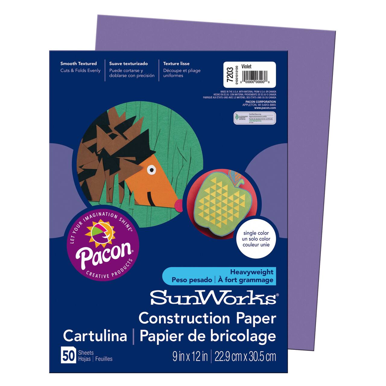 Pacon® SunWorks® 9" x 12" Construction Paper, 50 Sheets
